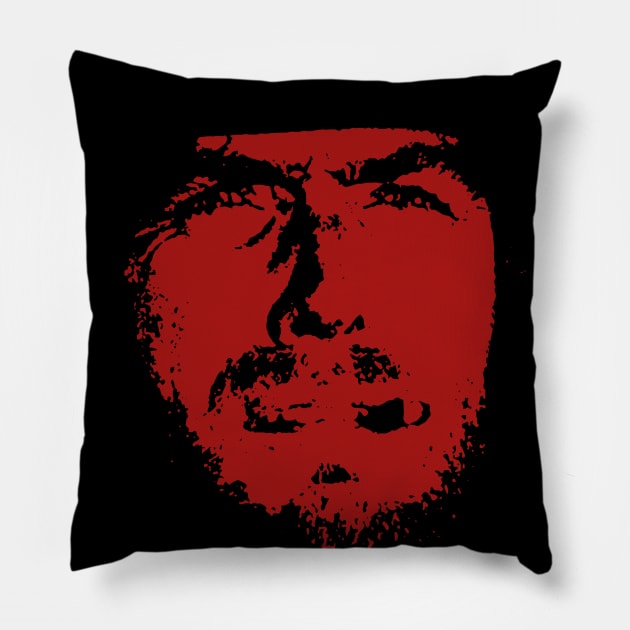 A Fistful of Dollars – Clint Eastwood (red) Pillow by GraphicGibbon