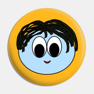 Blue emoji Pin