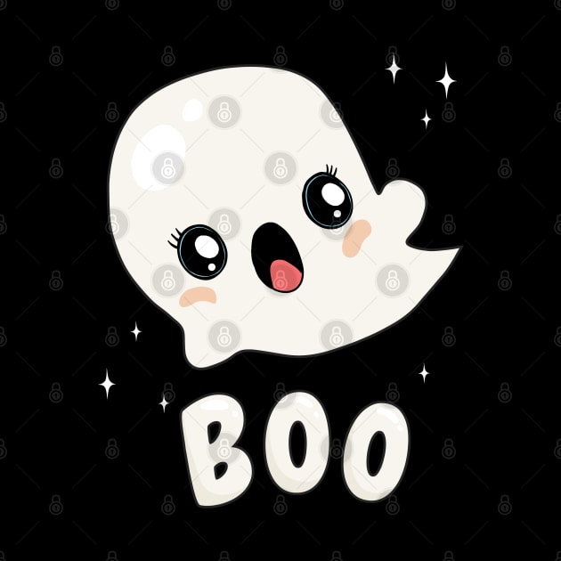 Cute Kawaii Ghost by valentinahramov