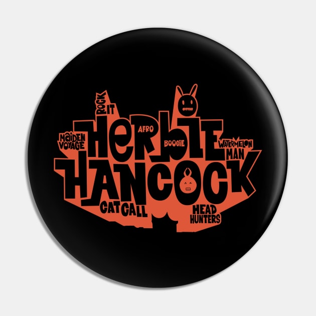 Herbie Hancock - Master of Funk and Jazz Pin by Boogosh
