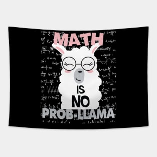 Math Is No Probllama Gift Math Lovers Llama Lovers Gift Tapestry