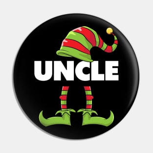 Uncle Elf Funny Matching Christmas Costume Family Pin