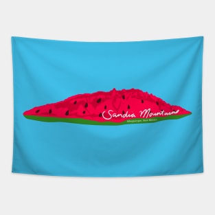 Sandia Mountains Watermelon Tapestry