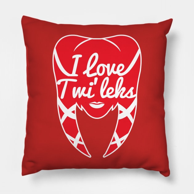I LOVE TWI´LEKS Pillow by MatamorosGraphicDesign