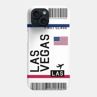 Plane ticket phone case Las Vegas