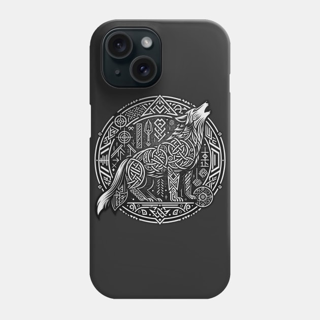 Fenrir Wolf Phone Case by Dojaja