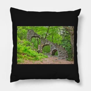 Forest Castle Ruins Pillow