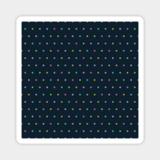 Pastel Polka Dot Dark Magnet