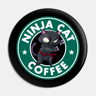 Ninja Cat Coffee Pin