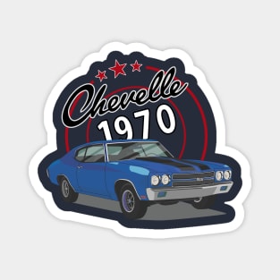 SS Chevelle Retro Design Magnet