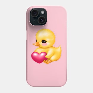 Cute Yellow Valentine Duckling Phone Case