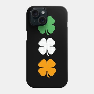 St Patricks Day, Trio Four Leaf Clover Phone Case