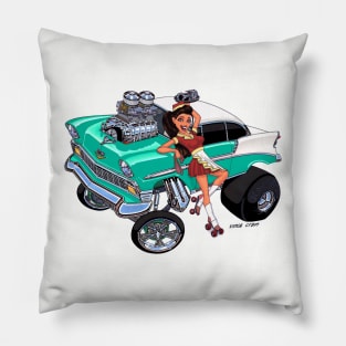 FAST FOOD 1956 Chevy GASSER Pillow