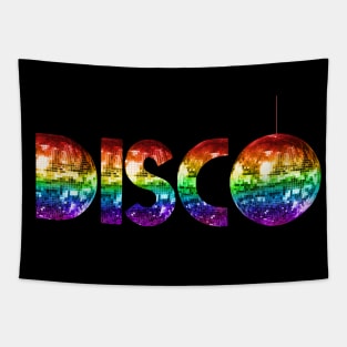 Rainbow Disco Tapestry