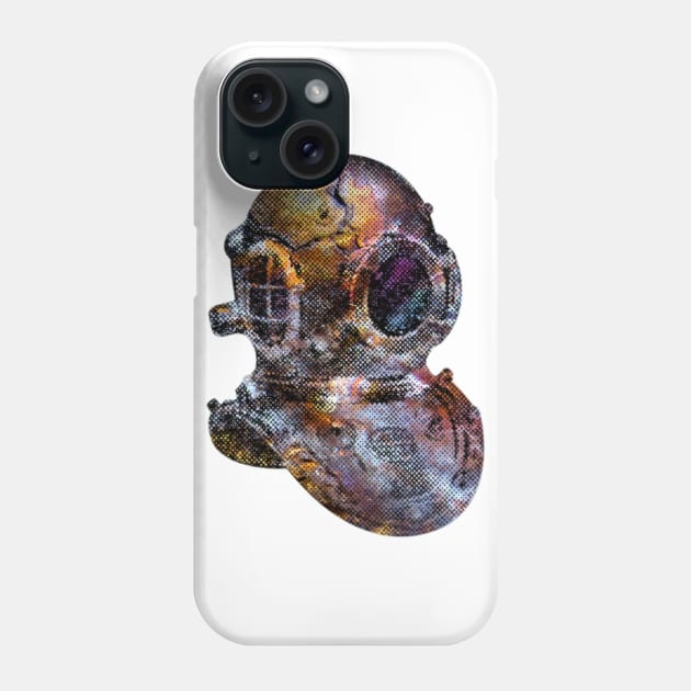 Cool Rusty Steampunk Diver's Helmet Phone Case by PaulStickland