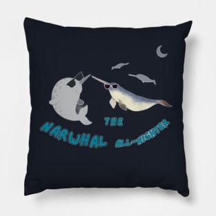 The Narwhal All-Nighter(c) By Abby Anime Pillow