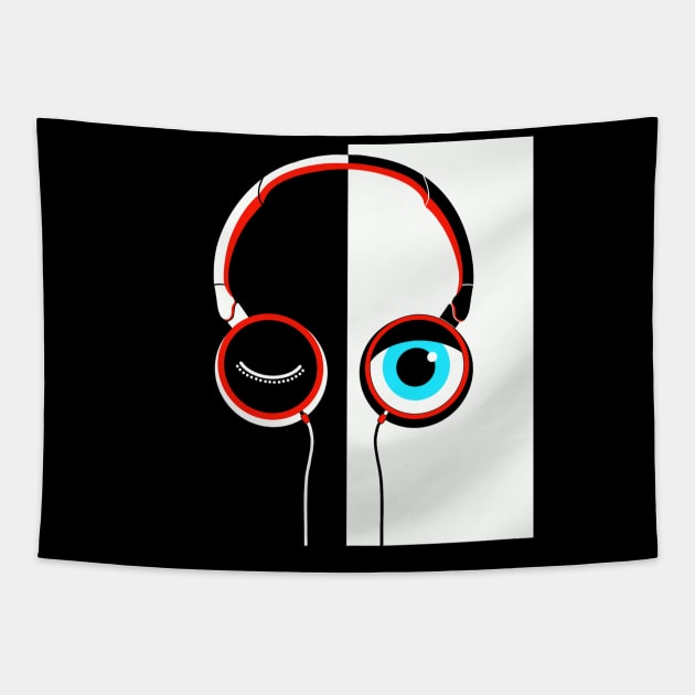 Over-Ear Headphones Tapestry by RoeArtwork