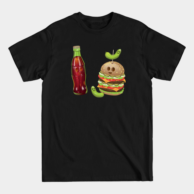 Disover Cola and Burger - Fastfood - T-Shirt