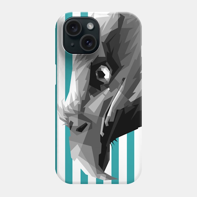 Flag Eagle Pop Art Grayscale Phone Case by Rizkydwi