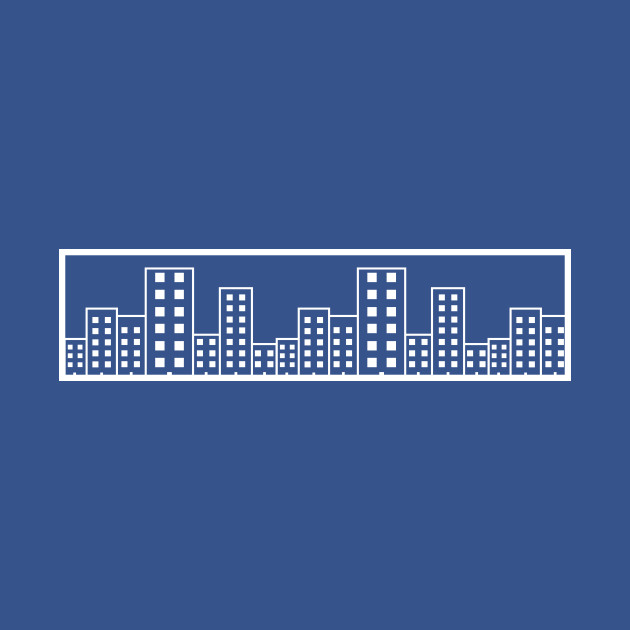 Discover City Buildings by Minimal DM - Building - T-Shirt