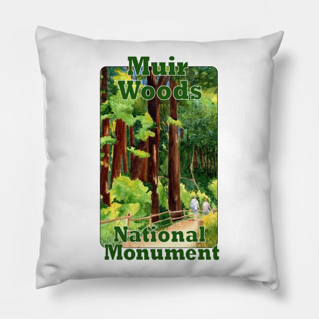 Muir Woods National Monument Pillow by MMcBuck