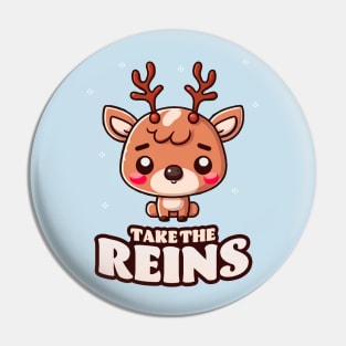 Take The Reins || Adorable Christmas Reindeer Pin