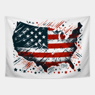 United States Map Tapestry