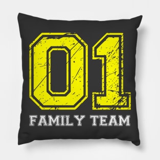 Funny T-Shirt 01 Family Team for Everyday Pillow