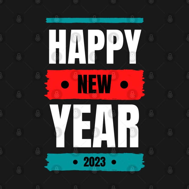 Happy New year 2023, new year, white text by DanDesigns