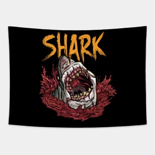 Zoombie Shark Tapestry