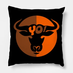 Head of a Bull Pillow