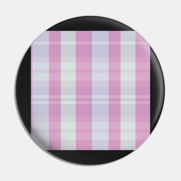 Pastel Aesthetic Evander 2 Hand Drawn Textured Plaid Pattern Pin by GenAumonier