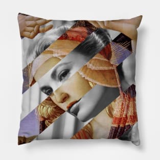 Madonna of the Magnificat by Sandro Botticelli and Grace Kelly Pillow