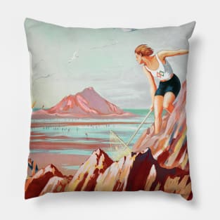 Le Val Andre France Vintage Poster 1930 Pillow