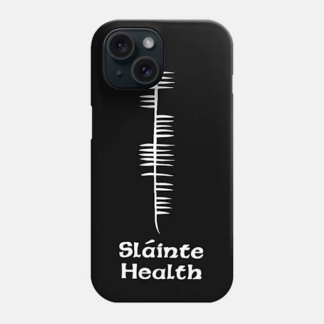 Ogham Slainte Phone Case by valentinahramov