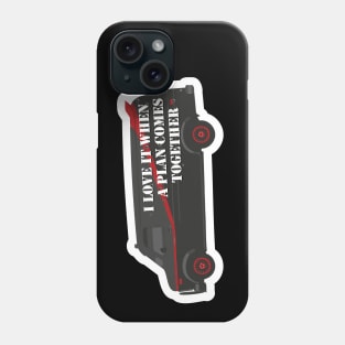 A Team Funny 80s TV Quote Sticker Phone Case