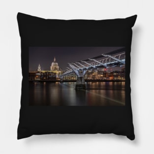 Millennium Bridge over River Thames with St Pauls Pillow