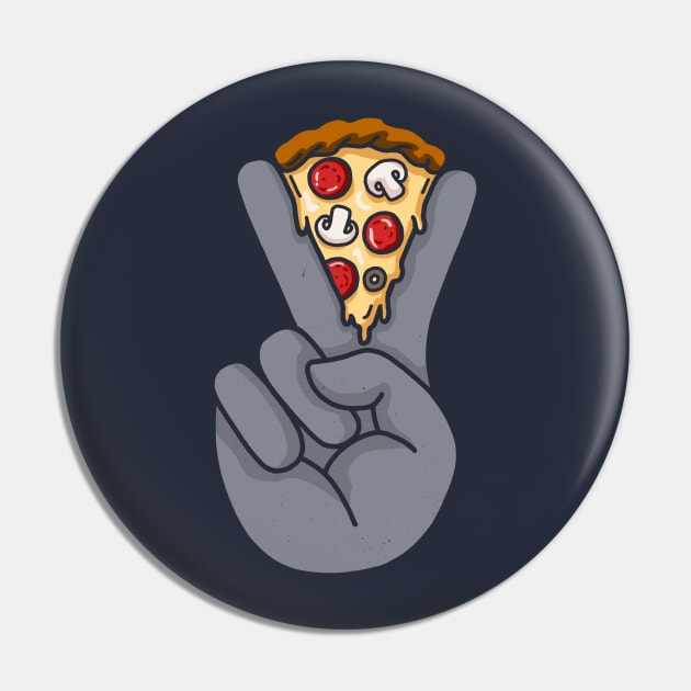 Peace & Pizza Pin by kookylove