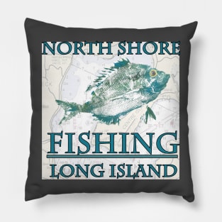 North shore fishing porgy gyotaku Pillow