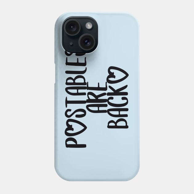 POstables are Back (Dark Font) Phone Case by Hallmarkies Podcast Store