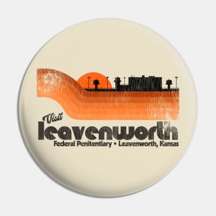 Visit Leavenworth Prison Retro Tourist Souvenir Pin