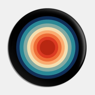 60s Vibe Concentric Circles Pin