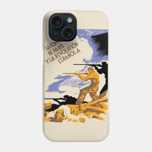 The Paris Commune and the Spanish Revolution - Spanish Civil War, Historical, Socialist, Communist, Anarchist, Anti Fascist Phone Case