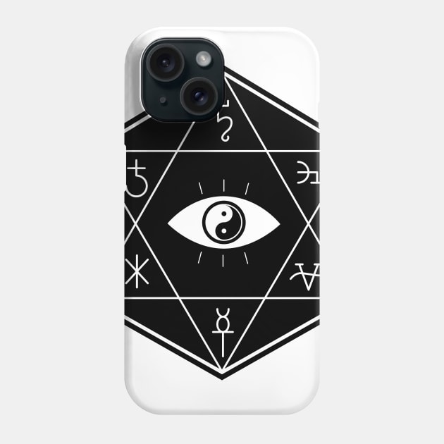 Hexapentacle on White Phone Case by SWAMPMEAT