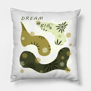 Floral Green Olive 01 Pillow