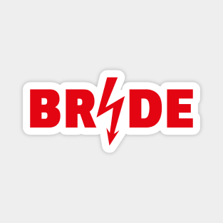 Bride Flash (Hen Night / Bachelorette Party / Red) Magnet