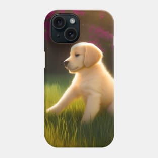 Labrador puppy having fun Phone Case