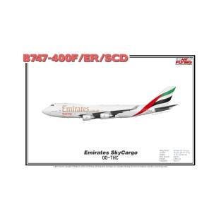 Boeing B747-400F/ER/SCD - Emirates SkyCargo (Art Print) T-Shirt