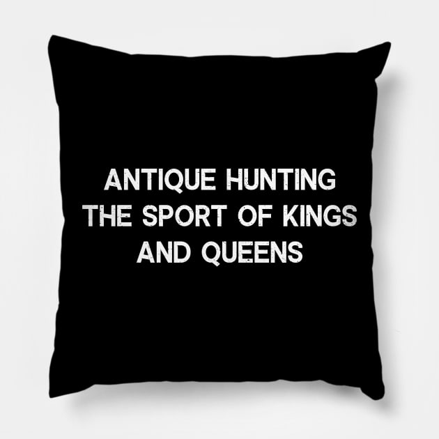 Antique Hunting The Sport of Kings and Queens Pillow by trendynoize