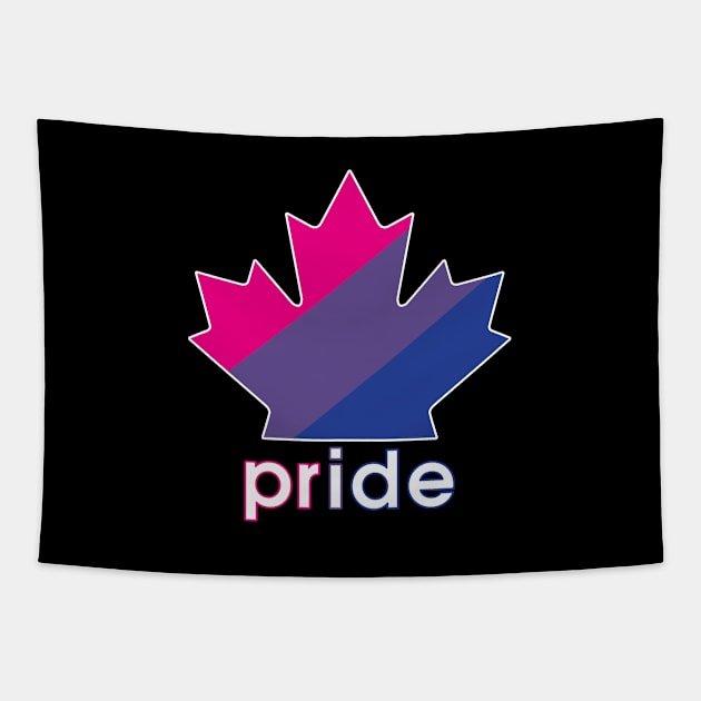 Bisexual Pride Maple Leaf Tapestry by viking_elf